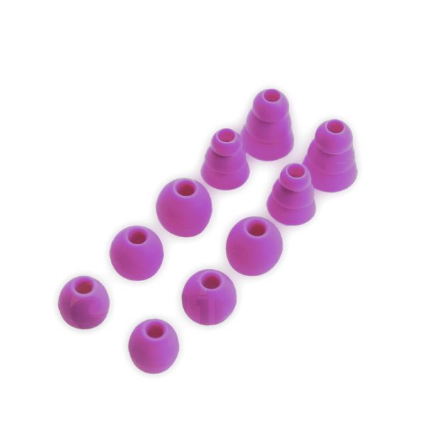 Набор силиконовых насадок из 5 пар (Фиолетовые)
