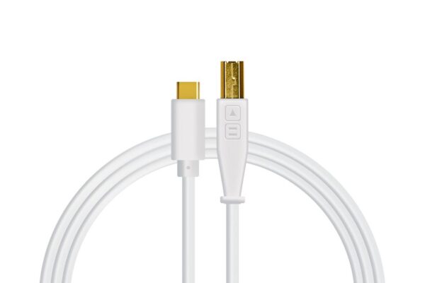 DJ Techtools Chroma Cables USB-C -USB-B White