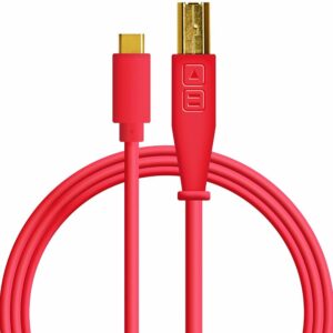 DJ Techtools Chroma Cables USB-C -USB-B Red
