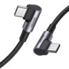 Ugreen US323 USB-С to USB-C Both Angled 3A Cable 1 м (Black)