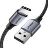 Ugreen US288 USB to USB-C Cable Aluminum Braid 1 м (Black)