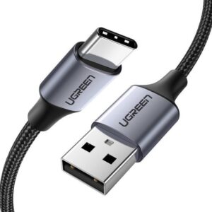 Ugreen US288 USB to USB-C Cable Aluminum Braid 2 м (Black)