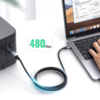 Ugreen USB-С to USB-B 2.0 Cable 1 м (Grey) 71092