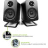 Kanto S4 Large Desk Top Speaker Stands Black 72753