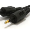 Pro Audio Black Optical Toslink to MiniToslink Cable 0.5 m