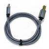 Pro Audio USB C to USB B 2.0 Grey Nylon 0.5 m 159902