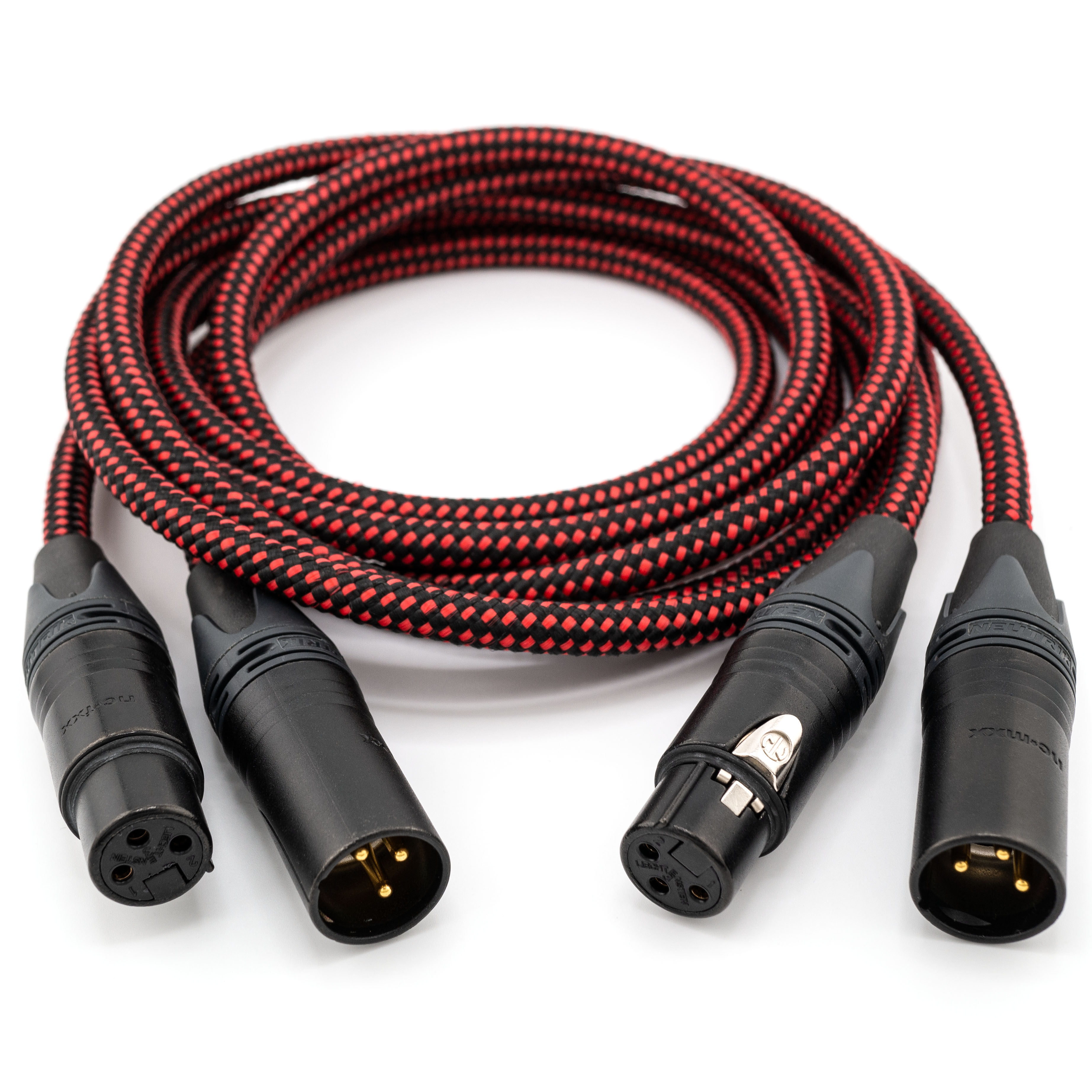 Кабель Era Cables Basis XLR-BL Black/Red (1m) –  пара
