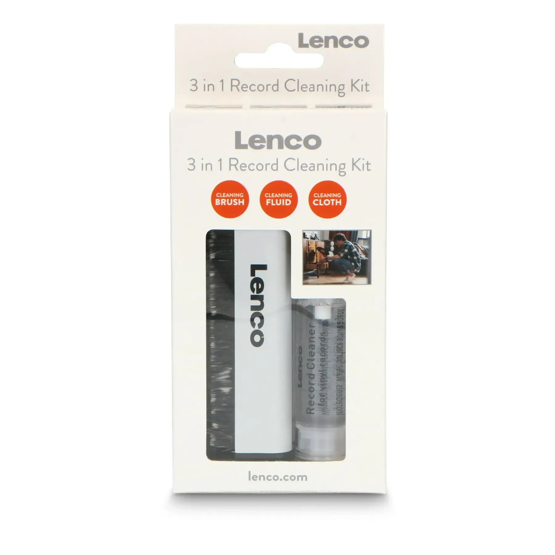 Lenco TTA-3in1 Carbon Fiber Record Cleaning Brush 178234