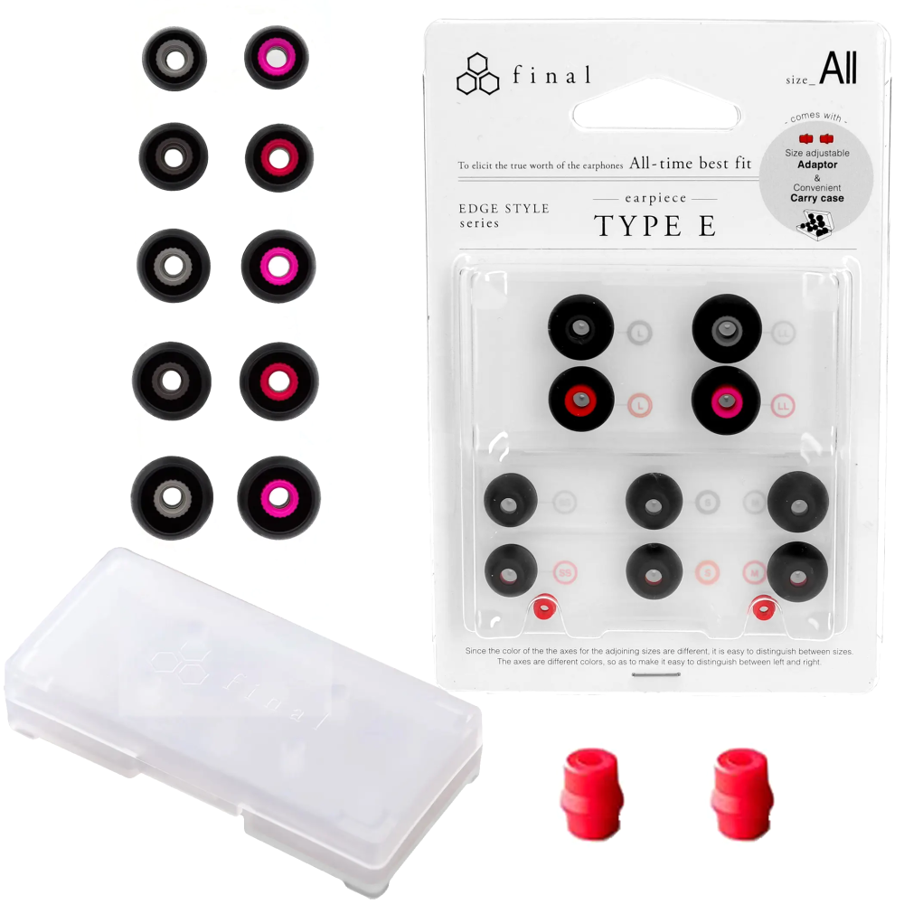 Final Audio Earpiece Type E Black (set 5 pair) (FI-EPEBLBL2A4_EN)