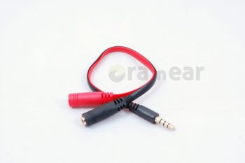Сплиттер mic+line female на miniJack 3,5 4 pin male